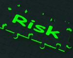 Risk Puzzle Shows Danger And Unsafe Stock Photo
