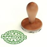 Approved Stamp Stock Photo