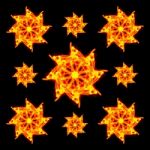 Lighting Floral background Stock Photo