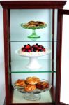 Desserts in pedestal bowl Stock Photo