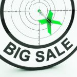 Big Sale Shows Promotions Offers In Retail Stock Photo