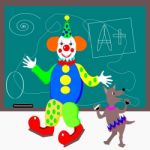 Cartoon Class Clown Stock Photo