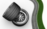 3d Tires - Rims Stock Photo