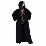 Hooded Skeleton Stock Photo