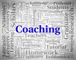Coaching Word Means Give Lessons And Seminar Stock Photo