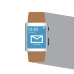 Smart Watch Flat Icon   Illustration  Stock Photo