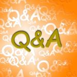 Q&a Words Shows Questions And Answers Inquiry Stock Photo