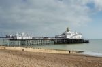 Eastbourne, Sussex/uk - February 19 : View Of The Pier In Eastbo Stock Photo