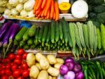 Vegetables At Market Stock Photo