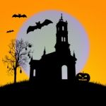 Halloween Night,useful For Some Halloween Concept Stock Photo