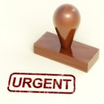 Urgent Rubber Stamp Stock Photo