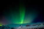 Northern Lights Southern Iceland Stock Photo
