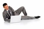 Businessman Laptop Stock Photo