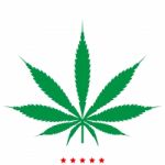 Cannabis (marijuana) Leaf Icon .  Flat Style Stock Photo