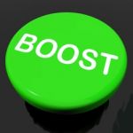 Boost Button Shows Promote Increase Encourage Stock Photo