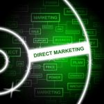Direct Marketing Shows Email Lists And Commerce Stock Photo