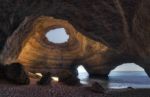 Amazing Sea Cave Located In Benagil, Algarve, Portugal Stock Photo