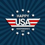 Happy Independence Day Of Usa Stock Photo