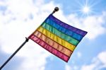 Gay Pride Flag Stock Photo