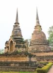 Wat Sa Si In Sukhothai Historical Park, Thailand Stock Photo