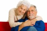 Loving Elder Couple Stock Photo