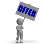 Offer Protest Banner Means Special Discounts And Promotions Stock Photo