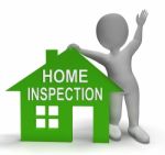 Home Inspection House Shows Examine Property Close-up Stock Photo