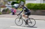 Cyclist Participating In The Velethon Cycling Event In Cardiff W Stock Photo