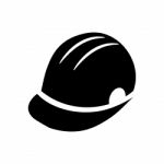 Icon Of Safety Helmet -  Iconic Design Stock Photo