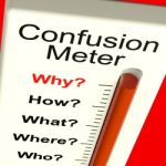 Confusion Meter Stock Photo
