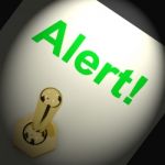 Alert! Switch Shows Danger Warning And Beware Stock Photo