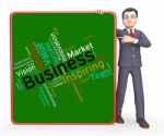 Business Words Means Importing Selling And Export Stock Photo