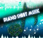 Piano Sheet Music Means Musical Symbols And Books Stock Photo
