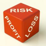 Profit Loss And Risks Dice Stock Photo