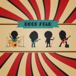 Retro Rock Poster Stock Photo