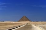 Pyramids with Pathway Stock Photo