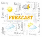Weather Forecast Represents Meteorological Conditions And Climat Stock Photo