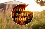 Home Sweet Home Inspirational And Motivational Quote Stock Photo