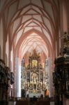 Interior View Of The Collegiate Church Of St Michael In Mondsee Stock Photo