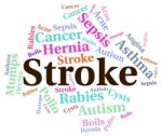 Stroke Illness Represents Transient Ischemic Attack And Disabili Stock Photo