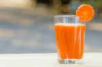 Carrot Juice Smoothie Stock Photo
