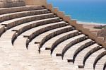 Kourion, Cyprus/greece - July 24 : Restored Ampitheatre  In The Stock Photo