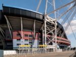 The Millennium Stadium At Cardiff Arms Park Stock Photo