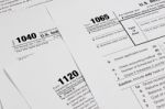 Us Tax Form Stock Photo