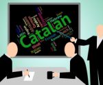 Catalan Language Indicates Lingo Vocabulary And Foreign Stock Photo