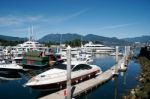 Part Of A Marina In Vancouver Stock Photo
