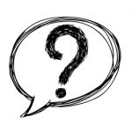 Question Marks In Speech Bubble Icon Stock Photo