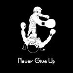 Never Give Up Stock Photo