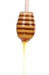 Honey Dripping Stock Photo