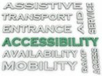 3d Image Accessibility  Issues Concept Word Cloud Background Stock Photo